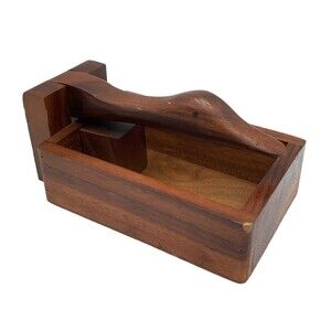 Vintage Nutcracker Duck / Goose Head Wooden Nutcracker Box / Napkin Holder